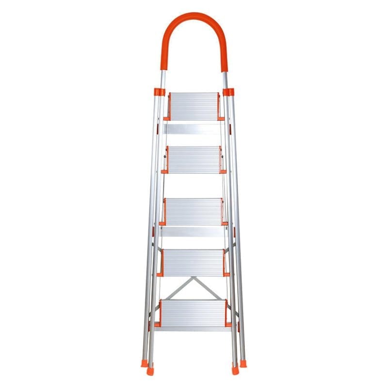 บันได STEP 5 ขั้น MEDILA รุ่น HMLV-00171-5-WH-OR พับได้ อะลูมิเนียม สีขาว-ส้ม